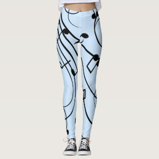 Finare Musik noter Blue Leggings