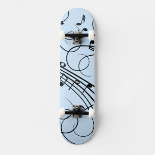 Finare Musik noter Blue Mini Skateboard Bräda 18,5 Cm