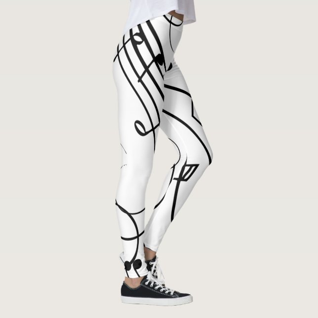 Finare Musik noter Leggings (Höger)