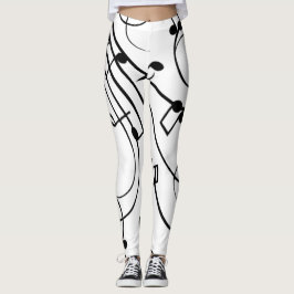 Finare Musik noter Leggings