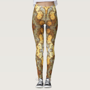 Finare Natural Leopard Skin Sten Photo Designad Leggings