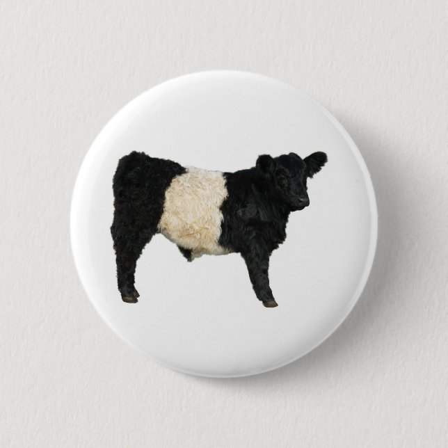 Finare och Oreo? Bägge Galloway Cow Knapp (Framsida)