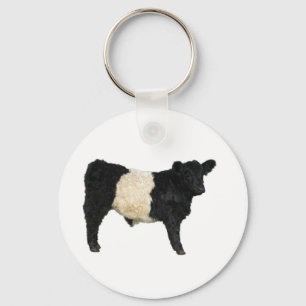 Finare och Oreo? Bägge Galloway Cow Nyckelring