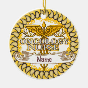 Finare Oncology Nurse Julgransprydnad Keramik