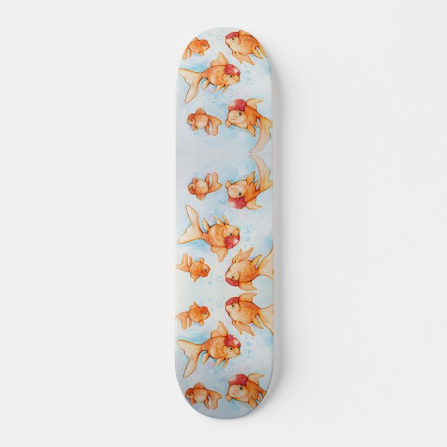 Finare Oranda Goldfish Mini Skateboard Bräda 18,5 Cm (Framsida)