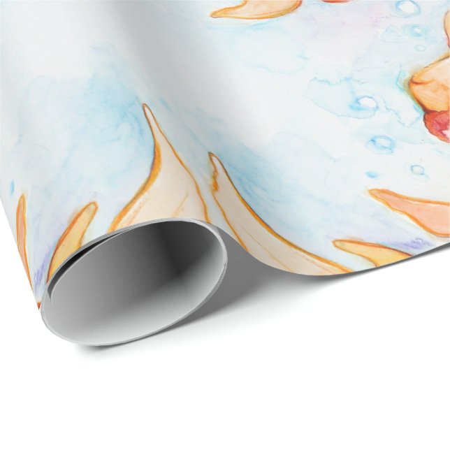Finare Oranda Goldfish Presentpapper (Rullad Hörn)