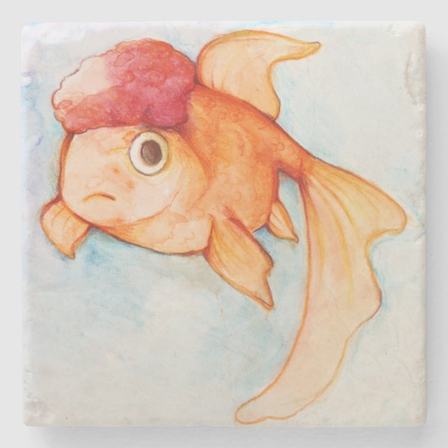 Finare Oranda Goldfish Stenunderlägg (Framsidan)