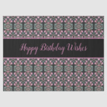 Finare-papper med Grattis på födelsedagen Önskemål