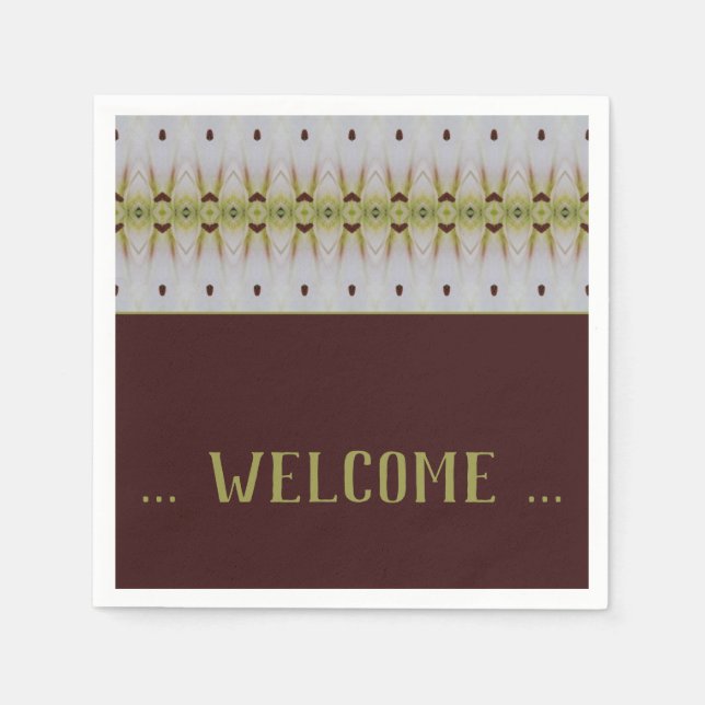 Finare Patternner Papper Cocktail Pappersservett (Framsidan)