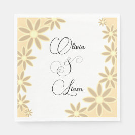 Finare personlig bröllop blöjor pappersservett