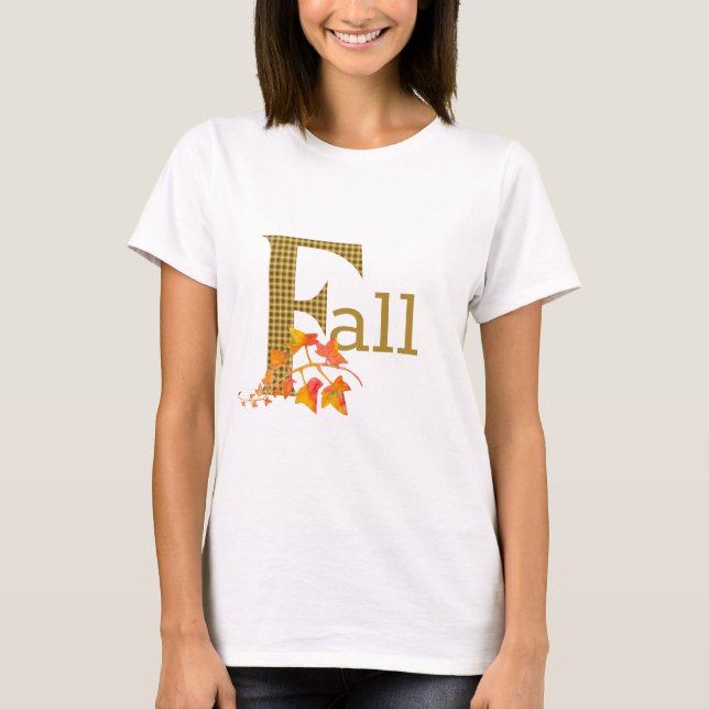 Finare Play Fall Ord Art T Shirt (Framsida)
