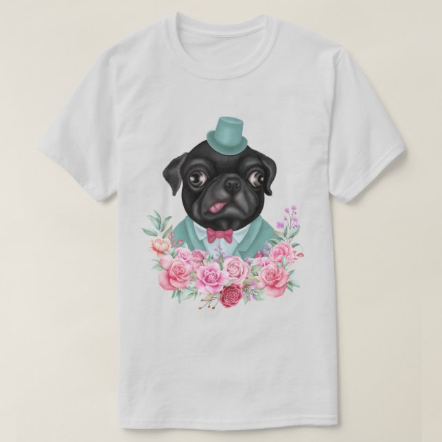 Finare Pug T Shirt (Design framsida)