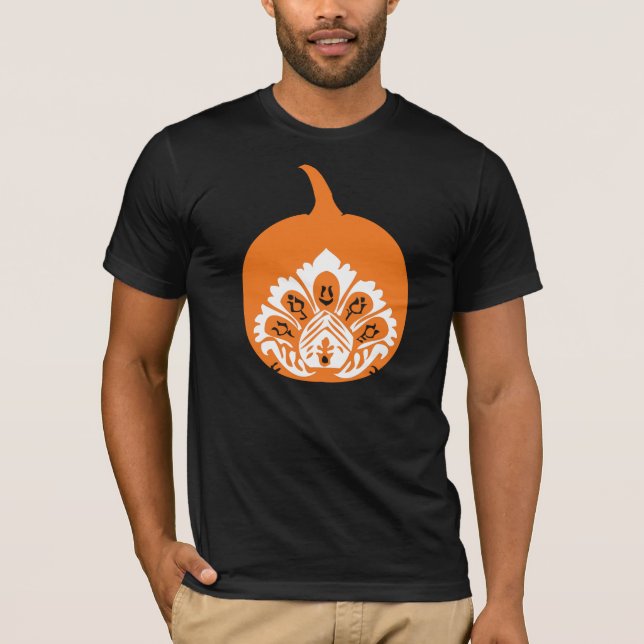 Finare Pumpkin för Fall Halloween T Shirt (Framsida)