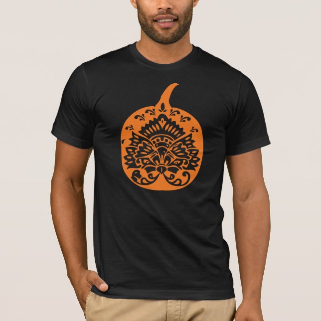 Finare Pumpkin för Fall Halloween Tee (Framsida)