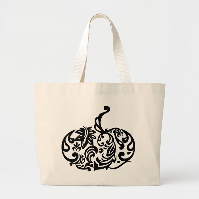 Finare Pumpkin Tote Jumbo Tygkasse (Framsidan)