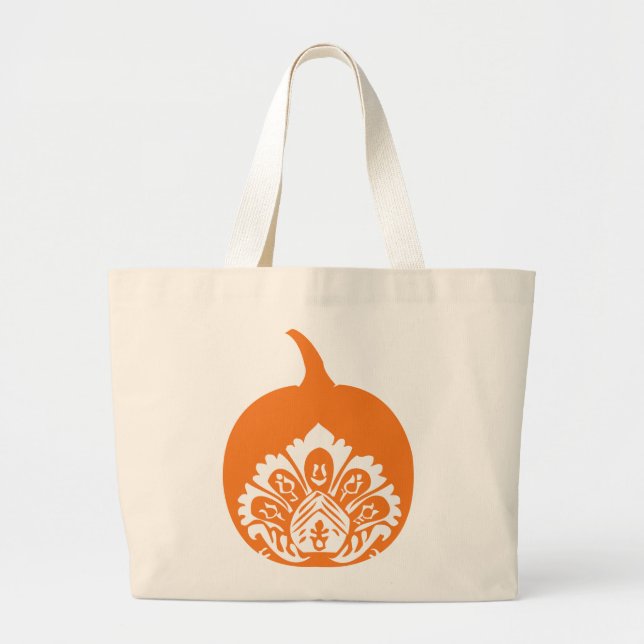 Finare Pumpkin Tote Jumbo Tygkasse (Framsidan)