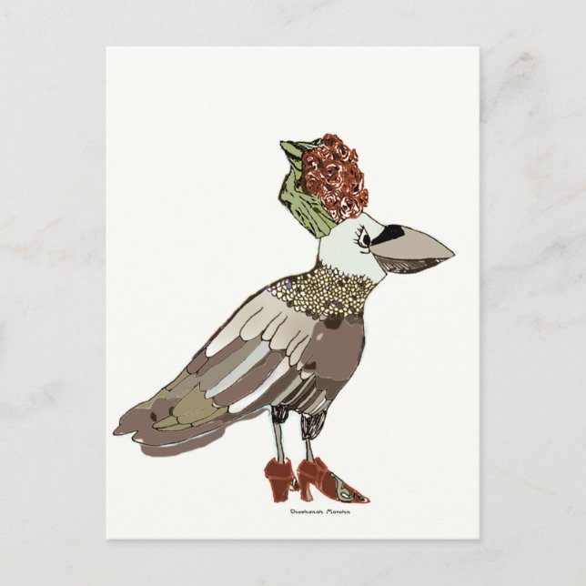 Finare Raven är alla nedtryckt av Shoshanah Marohn Vykort (Framsida)