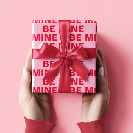 Finare Red & Rosa BE MIne-Valentineser Presentpapper