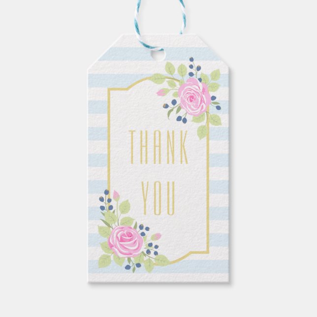 Finare Ro Blueberry Tack Gift Märkres Presentetikett (Framsidan)