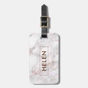 Finare Ro-guld Faux Marble Bagagebricka