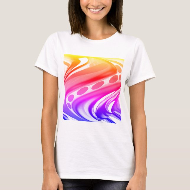 Finare roligt konst twist mode t shirt (Framsida)