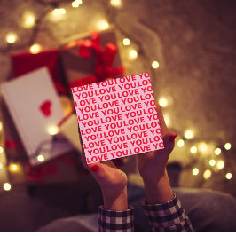 Finare Romantic Red & Rosa Kärlek You Mönster