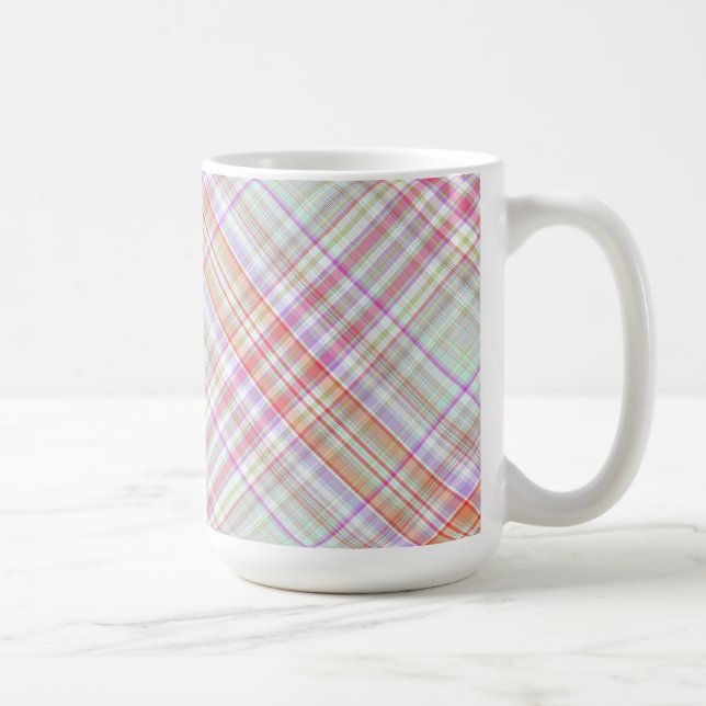 Finare Rosa 'n Grönt Geometric Play Kaffemugg (Höger)