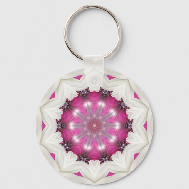 Finare Rosa Star Nyckelring (Framsida)