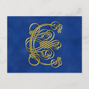 Finare Royal Monogram Brev C Vykort