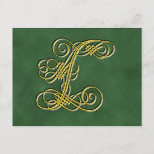 Finare Royal Monogram Brev L Vykort
