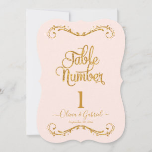 Finare Script Glitter Rosa Bröllop Inbjudningar