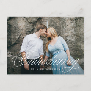 Finare Script Introducing Bröllop Elopement Vykort