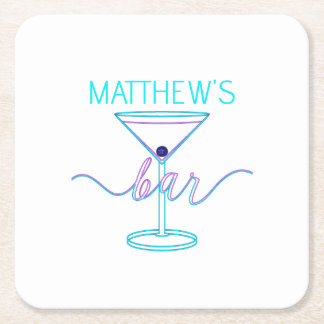 Finare Script Roligt Färg Roligt Pub Underlägg Papper Kvadrat