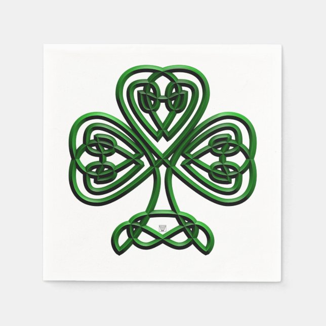 Finare Shamrock Pappersservett (Framsidan)