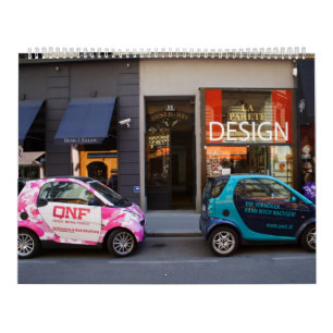 Finare Smart Cars-väggkalender 2025 Kalender