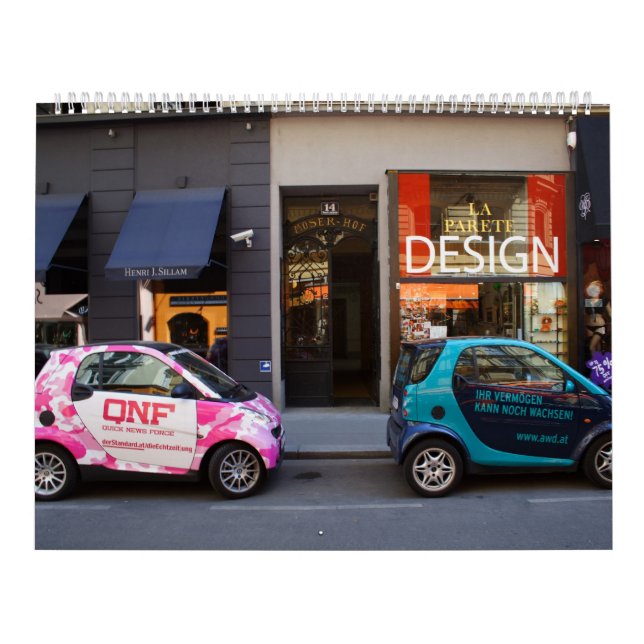 Finare Smart Cars-väggkalender 2025 Kalender (Omslag)