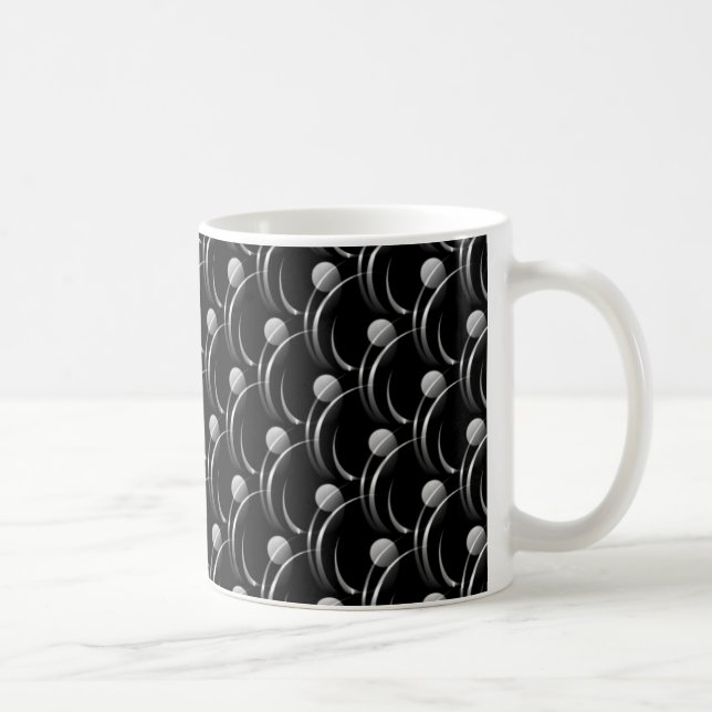 Finare Swirls Mugg, Black och Grått Kaffemugg (Höger)