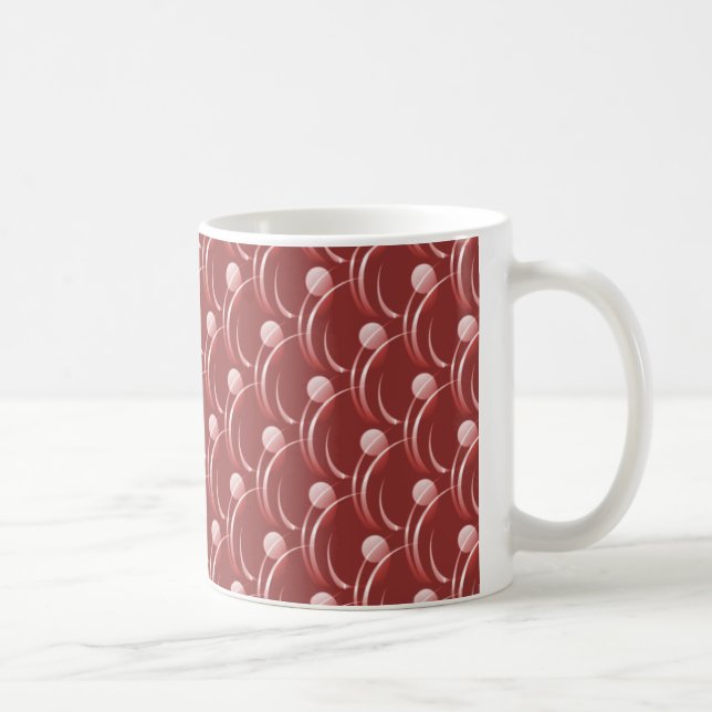 Finare Swirls Mugg, Brick Red Kaffemugg (Höger)