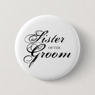 Finare syster till Groom Black Knapp
