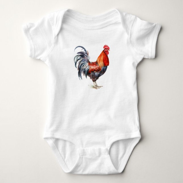 Finare Tupp, kycklingar, babyskor T Shirt (Framsida)