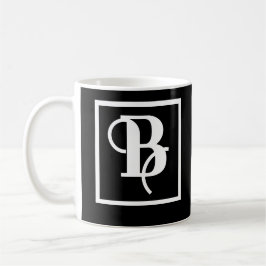 Finare Typografiska brev B namn Kaffemugg