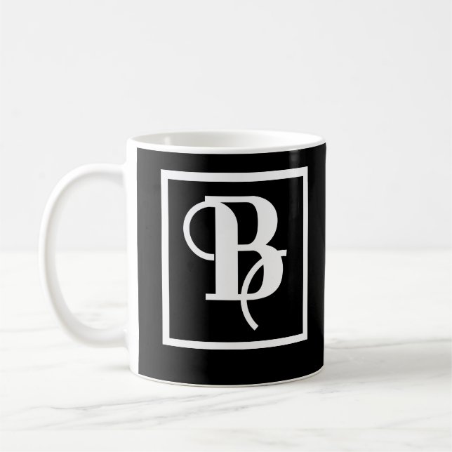 Finare Typografiska brev B namn Kaffemugg (Vänster)