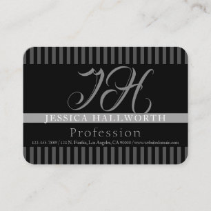 Finare utseende Elegant Monogramme Visitkort