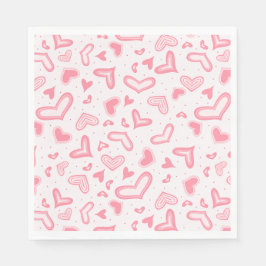 Finare Valentine Hearts Pappersservett