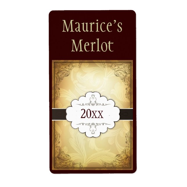 Finare Vin-etikett Fraktsedel (Framsidan)