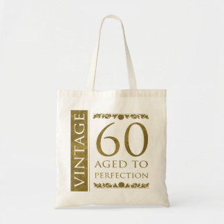 Finare Vintage 60:e födelsedagen Tygkasse