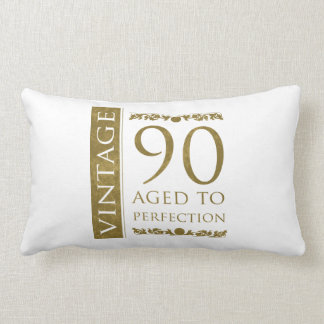 Finare Vintage 90:e födelsedag Lumbarkudde