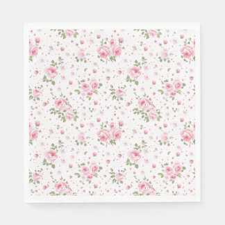 Finare Vintage Blommigt Napkins Pappersservett