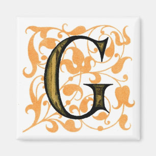 Finare Vintage Brev "G" - Magnet