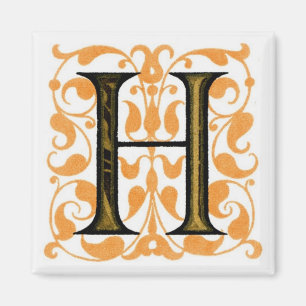Finare Vintage Brev "H" - Magnet